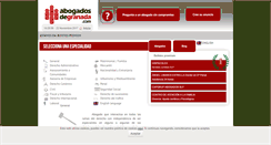 Desktop Screenshot of abogadosdegranada.com
